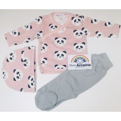 Beltin Beltin primera puesta recién nacido tomy Panda rosa