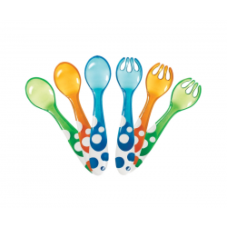 Pack cucharas y tenedores aprendizaje multicolor Munchkin